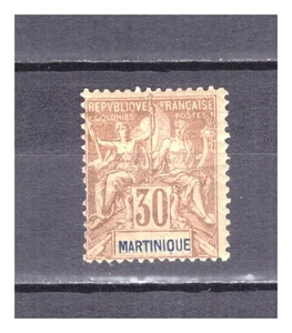 MARTINIQUE NR. 39 . 30 c BRAUN NEU. * SEHR SCHÖN. - Bild 1 von 2