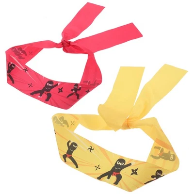  2 Pcs Karate Accessori Costume Ninja Bimbo Per Capelli Giapponesi - Image 1 of 4