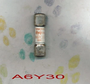 FUSIBLE SHAWMUT A6Y30-2 A6Y 30-2 600 VOLTIOS A6Y 30 30 AMPERIOS TIPO 2 - Imagen 1 de 1