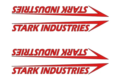 STARK INDUSTRIES  Hobby  DIE-CUT  Decal   Sticker  ( 2  L/R Sets )  RC Truck NEW - Image 1 of 2