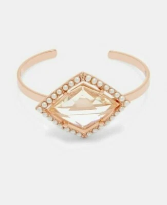 Ted Baker - REIANNA - 富豪宝石袖口手链 - 透明/玫瑰金 - 全新带标签 - 79 美元 — 第 1/3 张图片