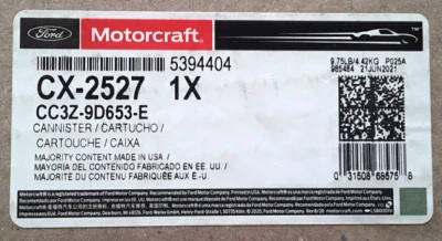 ** GENUINE FORD 2008-2016 F250 F350 F450 F550 Super Duty Fuel Vapor Canister-NEW - Image 1 of 4