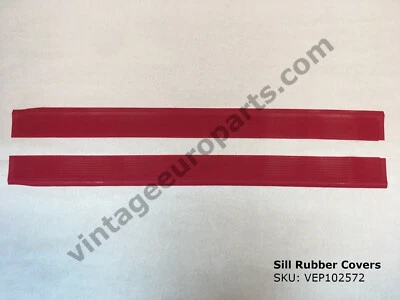 Nuevas cubiertas de goma de placa de alféizar rojo para Mercedes R107 350SL 380SL 450SL 560SL Foto 1 de 3