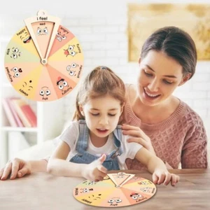 Portable Cartoon Expression Spinner Wheel Feelings Chart Ornaments Home Decor - Picture 1 of 14