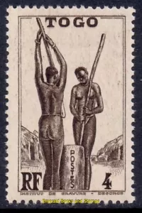 EBS French Togo 1941 - Millet Pounding - TG 184 - MNH** - (OO1 - Picture 1 of 1