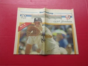 NEWSDAY 1998 New York Yankees Reversible Keepsake Poster Tino Martinez Zeitung - Bild 1 von 3