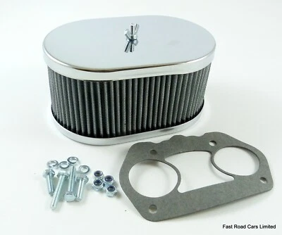 WEBER 36/40/44/48 IDF CARBURETTOR  OVAL AIR FILTER NEW 83mm HEIGHT - Image 1 of 2