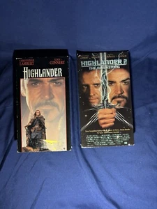 Ungetestet Highlander und Highlander zwei VHS Bänder - Bild 1 von 5