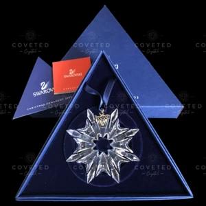 Swarovski Crystal 2003 SNOWFLAKE ORNAMENT 622498 Christmas Mint Rare Boxed - Picture 1 of 1