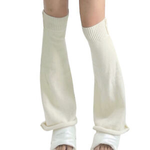 Solid Color Knitted Socks Wide Leg,Knee Warmers Leg Socks Lolita JK Dress Decor