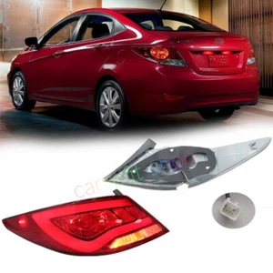 For Hyundai Accent Sedan 2012-2017 Brake Stop Signal Lamps LED Rear Tail Lights - Picture 1 of 9