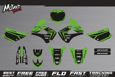 Kit gráfico para decalques Kawasaki KX 85 2001-2007 2008 2009 2010 2011 2012 2013 - Imagem 1 de 3