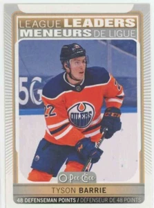 2021 21-22 OPC O-PEE-CHEE LEAGUE LEADERS #586 TYSON BARRIE - EDMONTON OILERS - Picture 1 of 1