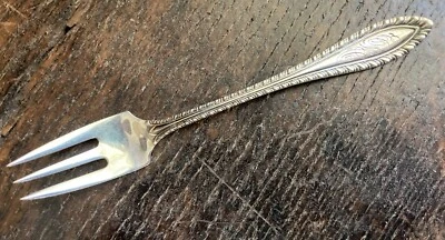 Antiguo Tenedor Sterling TOWLE GODROON 1907 Mariscos Cóctel Relish Mantequilla Pat Mono Foto 1 de 4