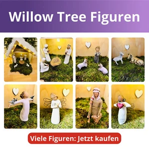 ❤️ WILLOW TREE Figuren Heilige Familie Engel 3 Könige Zampognaro Hirte Krippe - Bild 1 von 71
