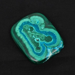 Natural Azurite In Malachite Crystal Palm Stone - Self Care and Stones Gms 28.91 - Picture 1 of 4