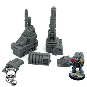 5x Air Conditioning Ventilation Greebles Details 28mm Terrain Scenery Grimdark - Picture 1 of 3