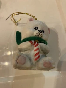 Jasco White Bear bell Christmas tree ornament - Picture 1 of 3