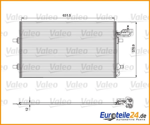 Condensador, aire acondicionado VALEO 814323 para Volvo V50 C30 Foto 1 de 1