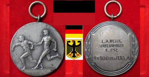 LEICHTATHLETIK MEDAILLE DLV WLV WÜRTTEMBERG VAIHINGEN 1. 4 x 100m J A  ca. 1949 - Picture 1 of 1