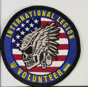 Ukraine Army International Legion American Morale Tactical Original Patch - Picture 1 of 1