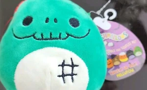 Neu Zachary der Zombie 4 Zoll Mini Squishmallow Halloween Plüschtier Stofftier grün GUC - Bild 1 von 2