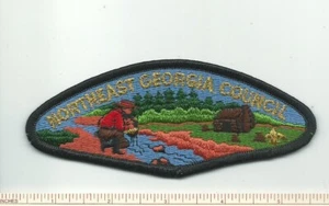 DO SCOUT BSA CSP NORD-EST GEORGIA CONSIGLIO INSEGNE BLK RE GMY LTRS FDL PATCH PB - Foto 1 di 1