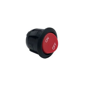 [4 Pack] On-Off Imprinted Round Rocker Switch - Red - Bild 1 von 2