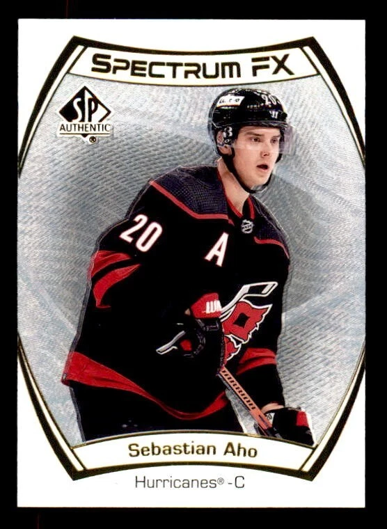 2021-22 SP Authentic Spectrum FX #S3 Sebastian Aho Carolina Bounty Unscratched - Image 1 of 2