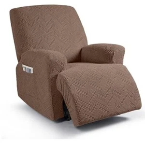 Recliner Slipcovers Stretchy Textured Fabric By Ruaozz - Picture 1 of 5
