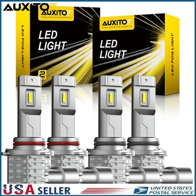 4x 9005 9006 LED Combo Headlight Bulbs 72000LM High Low Beam Kit Xenon White AUC - Image 1 of 4
