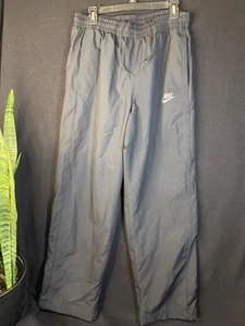 Pantalones forrados de malla negros Nike para hombre talla mediana pierna con cremallera y bolsillos - Imagen 1 de 18