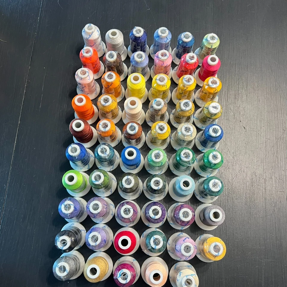 59 Spools Brother Colors Embroidery Machine Thread New Brothread - Image 1 of 4