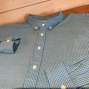 L.L.Bean Herren XXL Tall Button Down Hemd Blau Gingham Preppy Classic - Bild 1 von 6