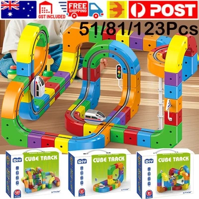 KlickRail Electric Train Set Flexible Race Track for Building Toy Kids Xmas Gift - image 1 of 4