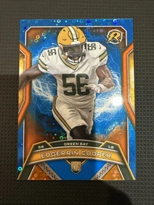 2024 Topps Resurgence Edgerrin Cooper #133 rifrattore scintilla blu e arancione (RC) - Foto 1 di 2