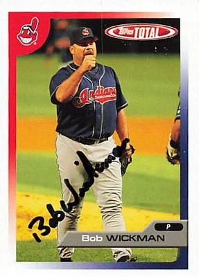 2005 Topps Total #531 Bob Wickman Indians Signed Auto *L741 - Image 1 of 2