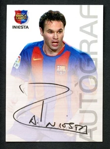 2004-05 Panini Megacracks Barca Campeon Autografo #87 Iniesta FC Barcelona - Foto 1 di 2