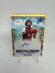 Jalen Green 2024-25 Topps Chrome True Gold /50 AUTO Sky-Light #SLS-JG - Picture 1 of 2