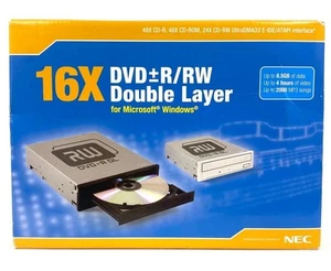 Vintage NEC DVD +-R / RW Internal Drive Double Layer 16X E-IDE ATAPI - Afbeelding 1 van 11
