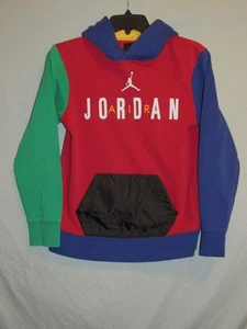 Air Jordan Jumpman Hoodie Sweatshirt Youth Large 12-13 Years Colorblock - Picture 1 of 3