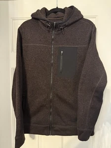 Large Abercrombie & Fitch Hoodie Maroon Full Zip Kapuzenjacke Y2K - Bild 1 von 11