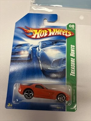 Dodge Viper 2007 Mattel Hot Wheels Treasure Hunts #8/12 nuevo en paquete Foto 1 de 4
