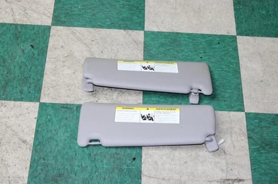 12-16 328i Grey Cloth Overhead Roof Pair LH RH Sunvisor Sun Visor Shade OEM WTY Foto 1 de 4