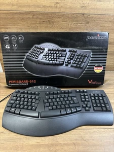 Perixx PERIBOARD-512 Ergonomic Split USB Keyboard. UK Layout - Picture 1 of 2