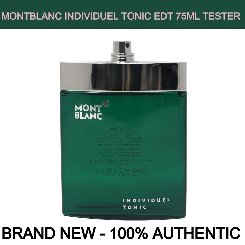 Montblanc Individual Tonic Eau de Toilette Spray 2.5 OZ Hombres - Totalmente NUEVO Foto 1 de 1