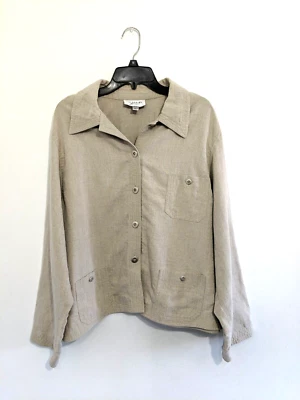 Jaqueta feminina Emanuel Ungaro de linho com botões tamanho 24/58 - Imagem 1 de 4