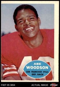 1960 Topps #120 Abe Woodson 49ers Illinois 2 - GOOD