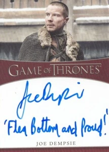GAME OF THRONES THE IRON ANNIVERSARY SERIE 2 JOE DEMPSIE AUFSCHRIFT AUTOGRAMM - Bild 1 von 1
