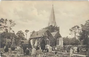 Vintage England Postkarte Stoke Poges Kirche Friedhof - Bild 1 von 2